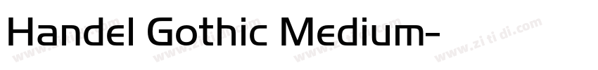 Handel Gothic Medium字体转换